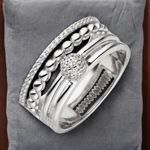 Damen ring breit 925 sterling - damen,
