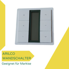 Wandschalter für Markisen mit Funk, inklusive Wandhalter, von Arilco