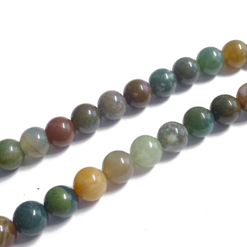 Achat perlen aus indien rund - achat,