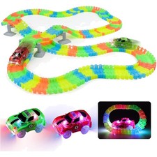 Autorennbahn Spielzeug, Leucht, Kinder, ab 3 Jahre, 240 Stück, kreativ, bunt