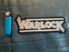 Warlock Logo Patch Gestickt Embroidered Heavy Metal, mglw. Alt, Mint Condition 