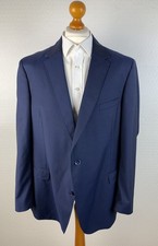 NEU! BUGATTI Gr 30 Sakko 100% Schurwolle Anzugjacke blau navy Business Jacke 90A