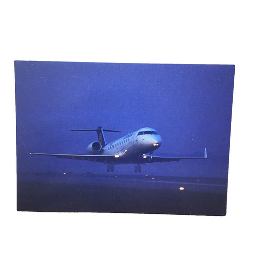 Postkarte flugzeug airline - flugzeug,