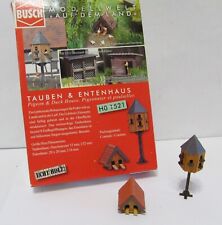 Busch Spur H0, 1521, gebauter Bausatz Tauben und Entenhaus, OVP, XU7976X