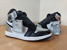 Nike Air Jordan 1 Retro High Silver Toe Brandneu im Karton Herren Basketballschuhe Turnschuhe UK 7