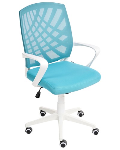 Bürostuhl stoff blau weißes - blau,