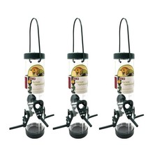 3x Vogelfutterstation Vogelfutterspender Station Futtersilo hängend Futtersäule 