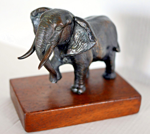 Bronze skulptur elefant - skulptur,, auf