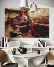 Deadpool Leinwand Bild Superhelden Wandbild Kunstdruck Avengers Pop Art 