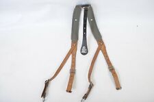 Original Österr. ÖBH Koppeltragegestell,BH Y-Riemen Leder Armee Tragegestell 