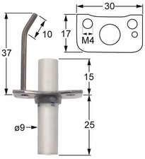 Rational Zündelektrode für