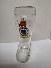 "Münch-Bräu Eibau" in Sachsen: Brauerei-Stiefelglas 0,25er Füllstrich