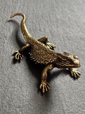 Bartagame Messing Figur |