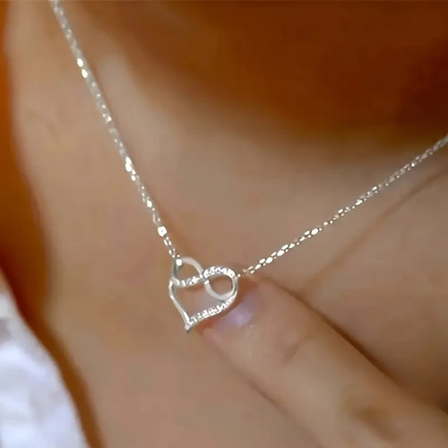 Kette herz unendlich - herz, silber