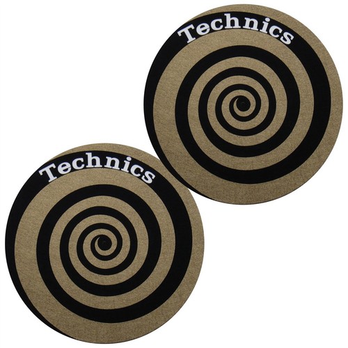 Slipmats technics spirale gold - slipmats,