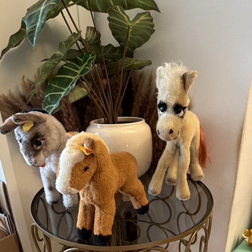 Vintage steiff set esel - set:,