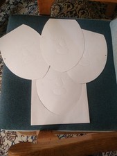 10x Blanko Masken, weiß, zum