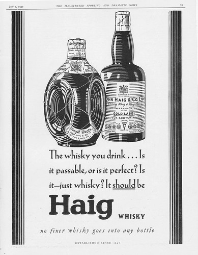 Haig whisky vintage werbung - vintage,