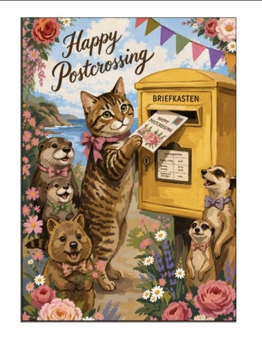 Happy postcrossing - 10, postcrossing“