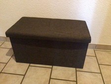 Sitzbank mit Stauraum Polsterbank Sitzhocker Sitztruhe belastbar bis 110 kg