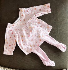 Kleid mit Strumpfhose - New Born - Baby - Reborn Puppen 50-56