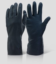 6 Paar dicke Werkstatt Gummihandschuhe Latex Öl Säurefest Lackier-Handschuhe 