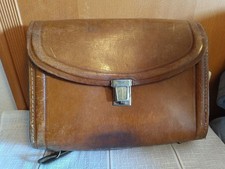 Vintage Lederranzen Schulranzen 50er Jahre DBP Ideal Braun 35x30 cm Leder