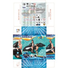 Aufblasbarer Wal mit Griffen