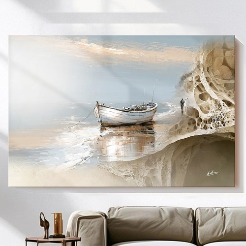Leinwand bilder xxl boot - leinwand,