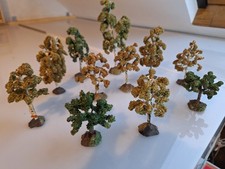 Modelleisenbahn, H0, BRD, Vau-Pe, verschiedene Laubbäume aus Masse