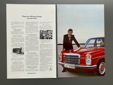 Mercedes Strichacht Oldtimer /8 1974 Vintage Ad Werbung Reklame