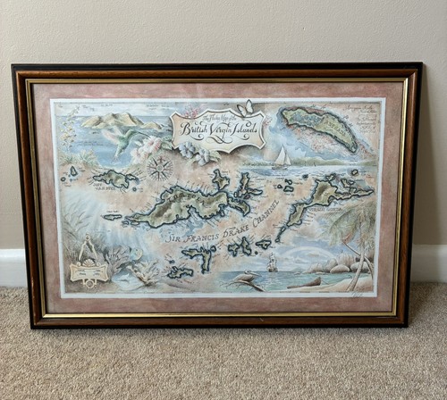 Lithographie the flukes map - "the,