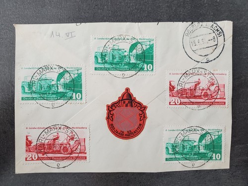 Ddr 1958 brief karl - 1958, karl-marx-stadt