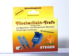 Steger 07-217.0 Beleuchtungstrafo mit Ruhe- und Flackerlicht Trafo