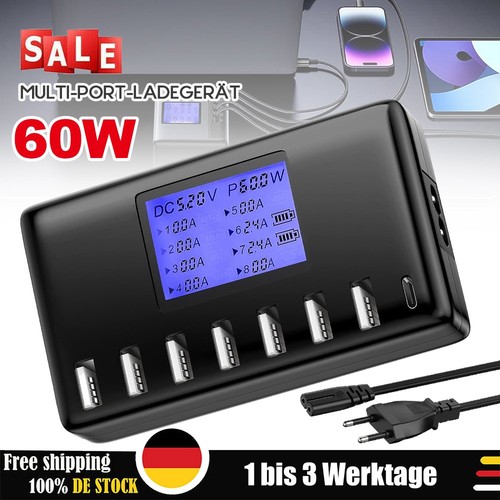 Fach usb ladestation - 8-fach,