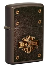 Harley-Davidson Zippo Feuerzeug Bar & Shield Brown/Gold braun / gold