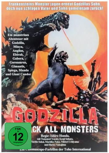 Godzilla attack all monsters - godzilla,