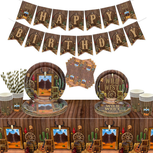 Cowboy party dekorationen - cowboy,