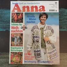 Anna, Burda - Spass an Handarbeiten, Heft 11/1996, komplett, Inhalt s. Fotos