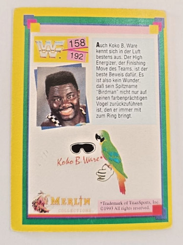 Wwf wrestling sammelkarte - wrestling,