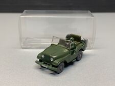Jeep pick-up truck offen Militär Armee Army Cabriolet mit Figur Wiking H0 1:87