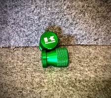 2 Ventil Kappen KAWASAKI  Sofort Versand 24/7 Direkt Aus 🇩🇪 grün eloxiert