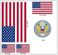 Aufkleber Set USA Fahne Flagge
