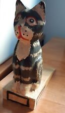 Türstopper Katze Tür Keil Katze Handgeschnitzt