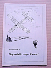 DDR  Bastelbogen - Bauplan  Spielzeug  Flugmodell  Junger Pionier - unbenutzt  -