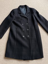 Armani Jeans Blazer Mantel Blau Leichtes Karo Gr.4o/46 ital.