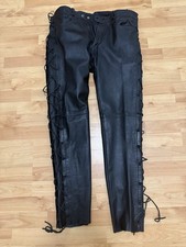 Lederhose Herren Schwarz L/XL
