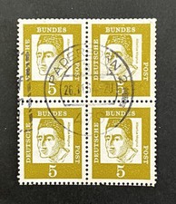 4er Block  "Albertus Magnus" 347y - Stempel-Datum: 26.11.64 - Paderborn