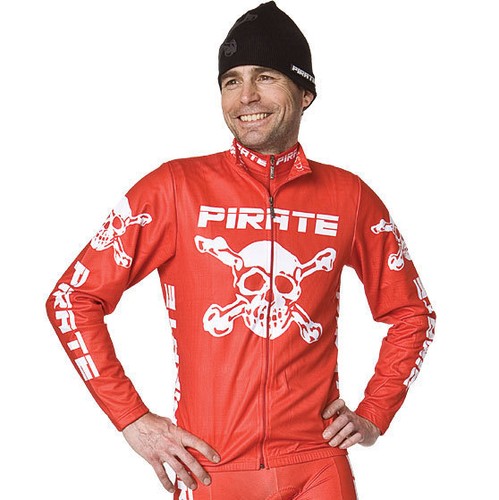Pirate trikot langarm - trikot, rot
