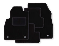 Schwarze Velours-Fußmatten